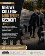 Vacature Elektra Domotica monteurs gezocht facebook formaat opmaak 24-04-2026