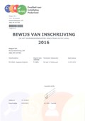 Bewijs van Inschrijving KvINL